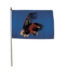 Stockflagge Adler Blau 30 x 45 cm 