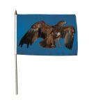 Stockflagge Adler Foto Blau 30 x 45 cm 
