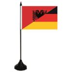Tischflagge Albanien - Deutschland 10 x 15 cm 