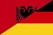 Flagge Albanien - Deutschland 