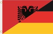 Fahne Albanien-Deutschland 90 x 150 cm 