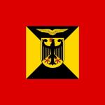 Fahne Standarte der Bundeswehr Amtschef des Luftwaffenamtes 1995-2004 125 x 125 cm 