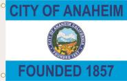 Fahne Anaheim City (Kalifornien) 90 x 150 cm 