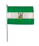 Stockflagge Andalusien 30 x 45 cm 