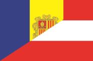 Flagge Andorra-Österreich 
