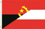 Fahne Angola-Österreich 90 x 150 cm 