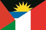 Flagge Antigua - Italien 