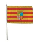 Stockflagge Aragon 30 x 45 cm 