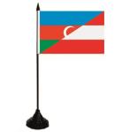Tischflagge  Aserbaidschan-Österreich  10 x 15 cm 