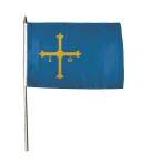Stockflagge Asturien 30 x 45 cm 