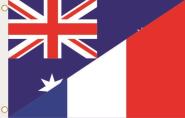 Fahne Australien-Frankreich 90 x 150 cm 