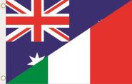 Fahne Australien-Italien 90 x 150 cm 