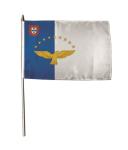 Stockflagge Azoren 30 x 45 cm 