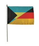 Stockflagge Bahamas-Deutschland 30 x 45 cm 