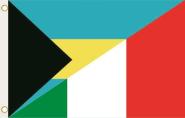 Fahne Bahamas-Italien 90 x 150 cm 