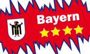 Fahne Bayern Zacken 90 x 150 cm 