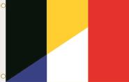 Fahne Belgien-Frankreich 90 x 150 cm 