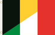 Fahne Belgien-Italien 90 x 150 cm 