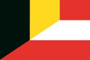 Flagge Belgien-Österreich 