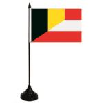 Tischflagge  Belgien-Österreich 10 x 15 cm 