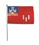 Stockflagge Belgrad 30 x 45 cm 