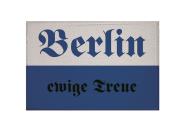 Aufnäher Berlin blau-weiß ewige Treue Patch  9x 6   cm 