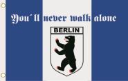 Fahne Berlin never walk alone 90 x 150 cm 