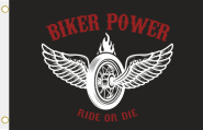 Fahne Biker Power ride or die 90 x 150 cm 