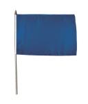 Stockflagge Blau 30 x 45 cm 