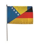 Stockflagge Bosnien-Herzegowina-Deutschland 30 x 45 cm 