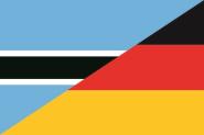 Flagge Botswana - Deutschland 