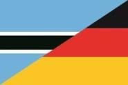 Aufkleber Botswana-Deutschland 
