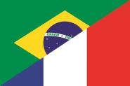 Flagge Brasilien - Frankreich 