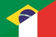 Aufkleber Brasilien-Italien 
