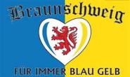 Fahne Braunschweig Für immer gelb blau 90 x 150 cm 