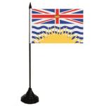 Tischflagge British Columbia 10 x 15 cm 