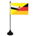 Tischflagge Brunei-Deutschland 10 x 15 cm 