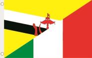 Fahne Brunei-Italien 90 x 150 cm 
