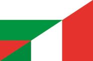 Flagge Bulgarien - Italien 