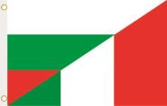 Fahne Bulgarien-Italien 90 x 150 cm 