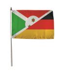 Stockflagge Burundi-Deutschland 30 x 45 cm 