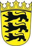Aufkleber Baden - Württemberg Wappen 