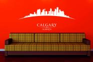 Wandtattoo Calgary Skyline gebogen 