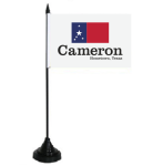 Tischflagge Cameron (Texas) 10x15 cm 