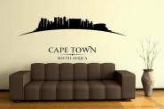 Wandtattoo Cape Town Skyline gebogen 