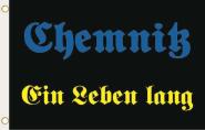 Fahne Chemnitz Ein Leben lang 90 x 150 cm 