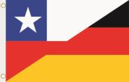 Fahne Chile-Deutschland 90 x 150 cm 