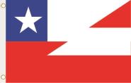 Fahne Chile-Österreich 90 x 150 cm 