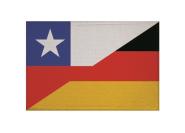Aufnäher Patch Chile - Deutschland 9 x 6 cm 