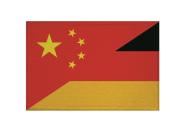 Aufnäher Patch China - Deutschland 9 x 6 cm 